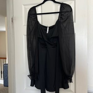 brand new never worn black tie around Lucy in the sky dress